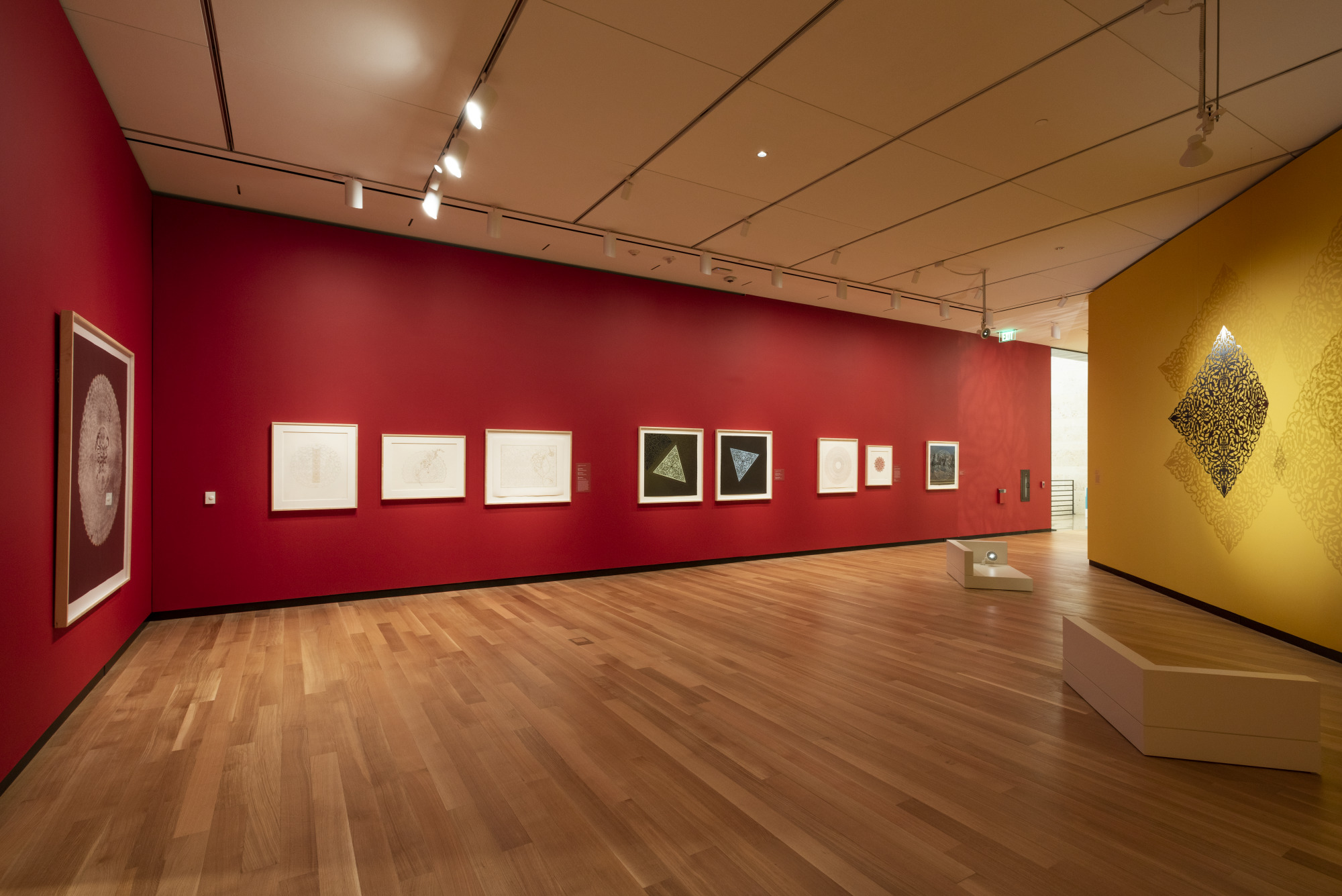 Installation view of the exhibition “Anila Agha: A Beautiful Despair.”