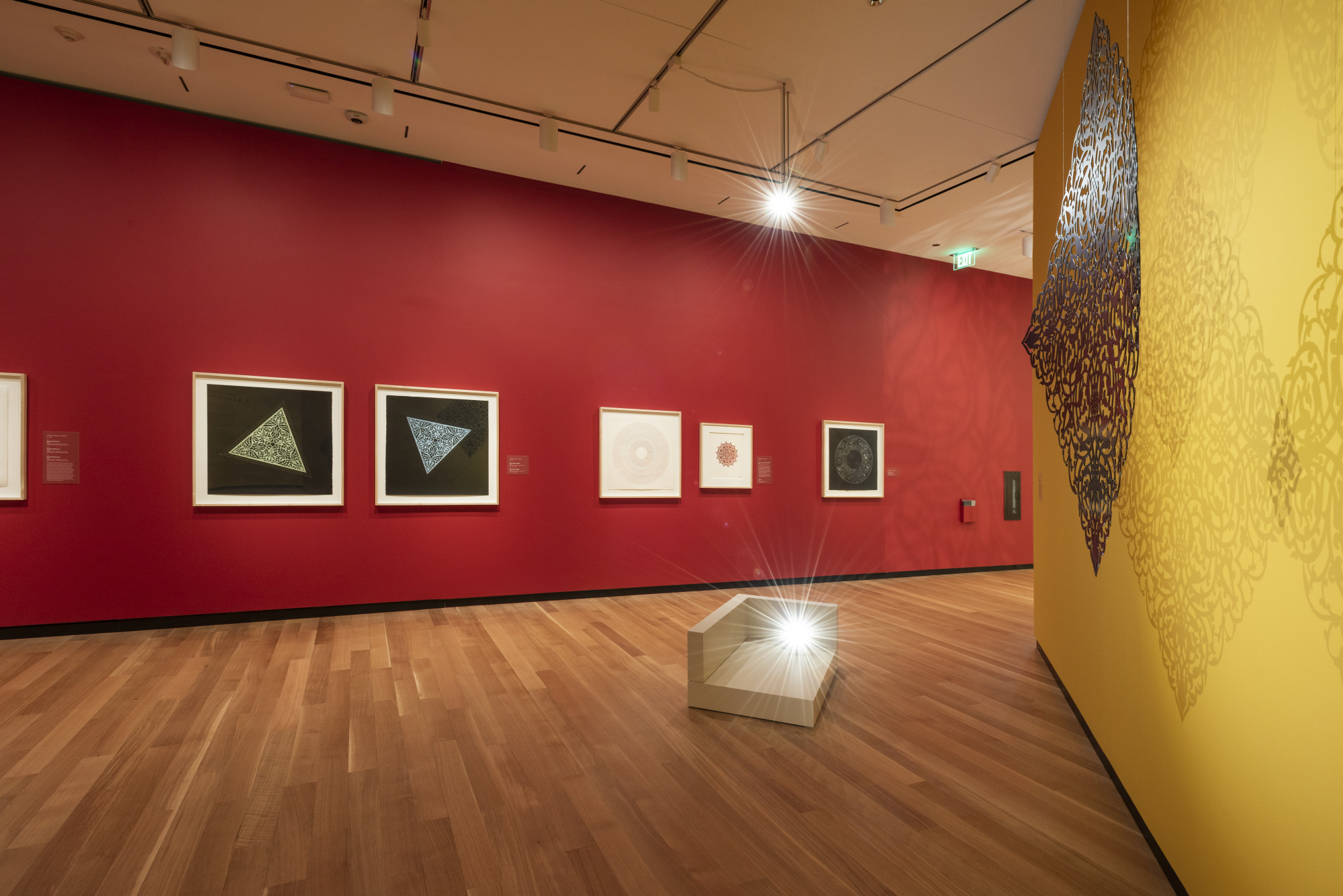 Installation view of the exhibition “Anila Agha: A Beautiful Despair.”