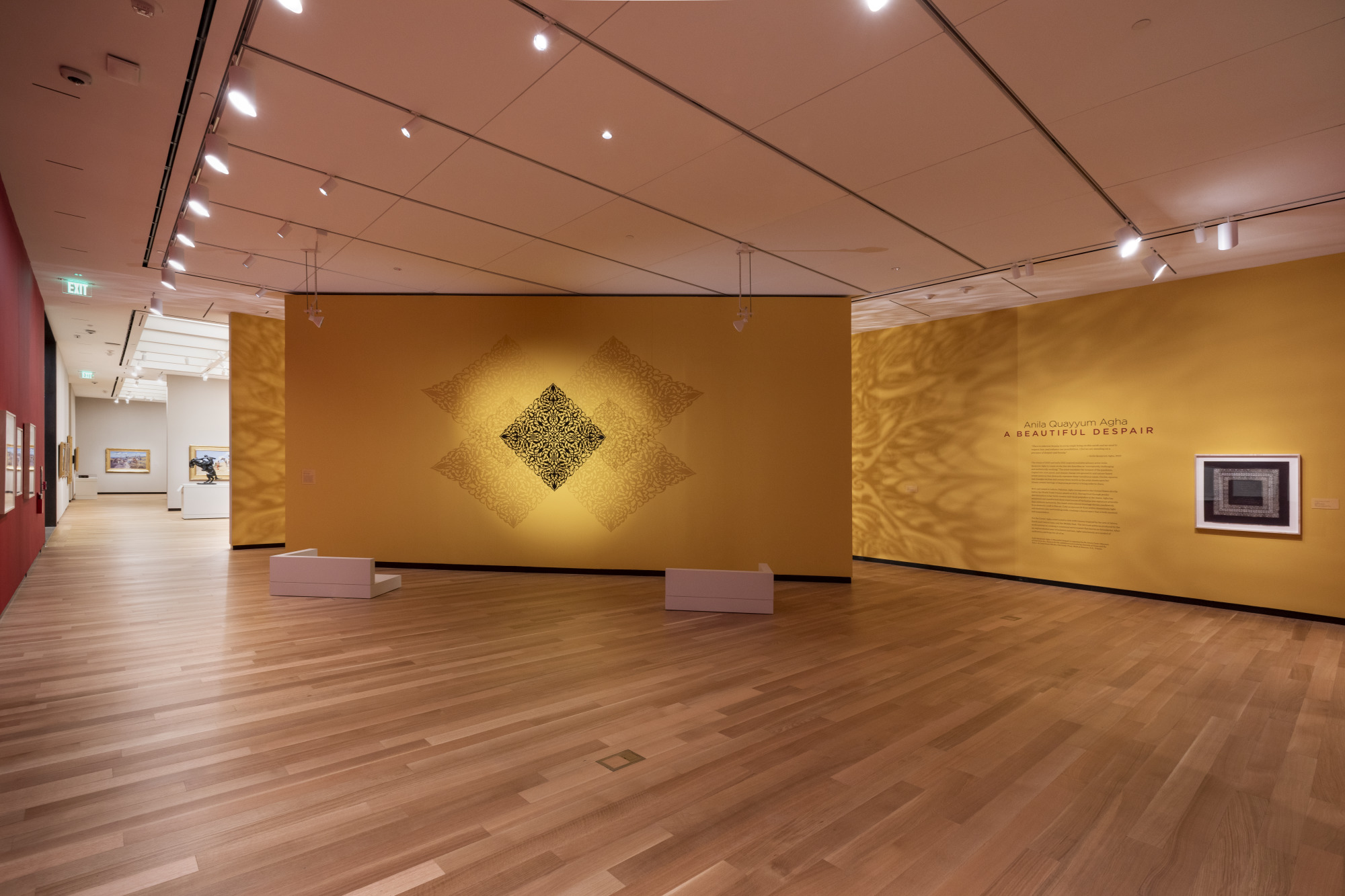 Installation view of the exhibition “Anila Agha: A Beautiful Despair.”