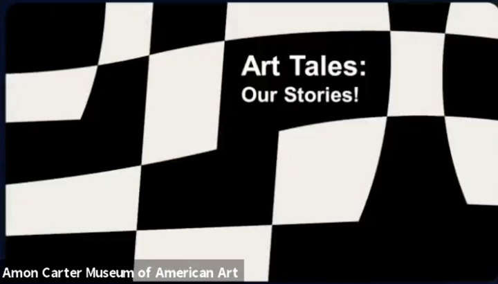 Graphic with the words, "Art Tales: Our Stories!"
