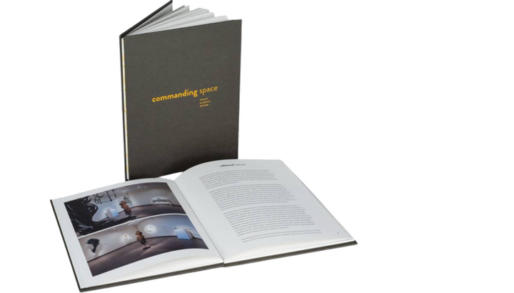 The cover of the catalogue for the exhibition "Commanding Space."