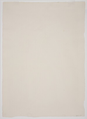 A black-and-white print of a distorted cityscape that includes skyscrapers and a road going through the middle.