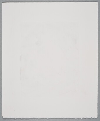 A black-and-white print of a White man about to be hung as a Black woman presents a baby to him.<br />