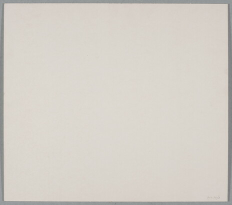 A black-and-white photograph of two multi-limbed cacti in front of a still body of water with hills in the distance.