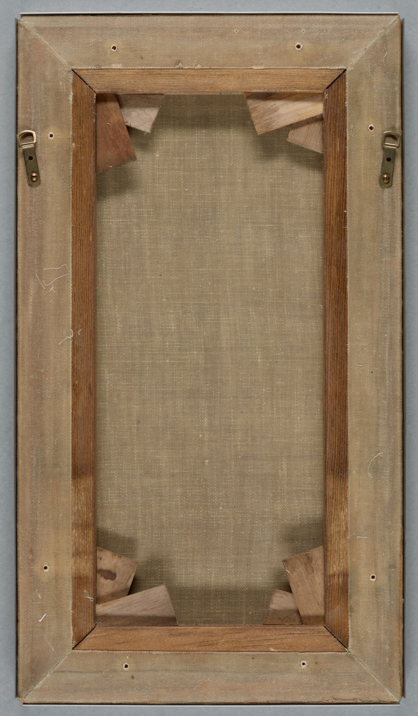 An oil painting of two hummingbirds on a twig above a white orchid in a jungle setting.