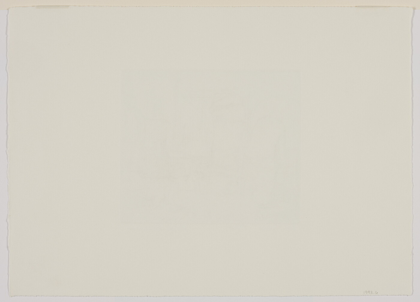 A black-and-white print of two adult figures undressing while a young child sits and a dog lies on a nearby bed.<br />