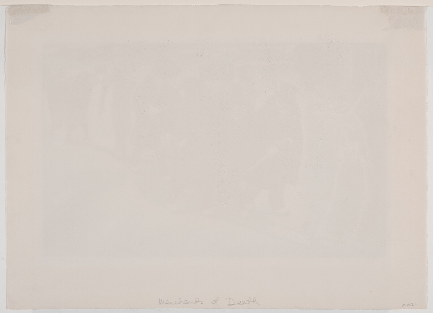 A black-and-white print of a skeleton wearing a tall bearskin hat and spurs while leading a parade of men in coats and top hats who morph into vultures toward the back.