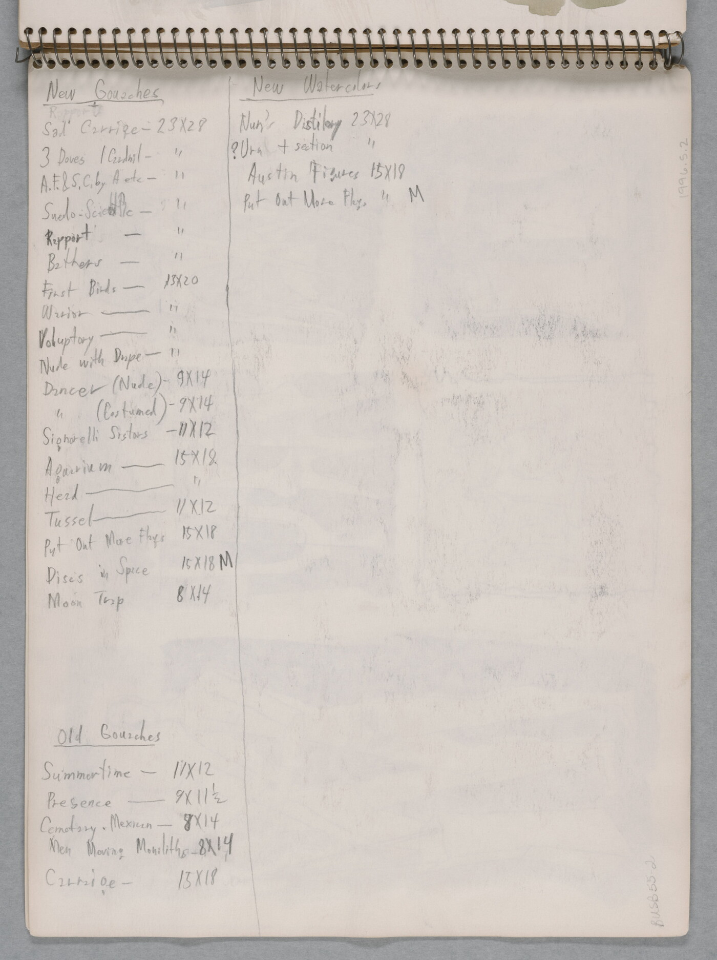 A group of five separate watercolor studies, three still-life and two figure drawings, on a page of a bound sketchbook.