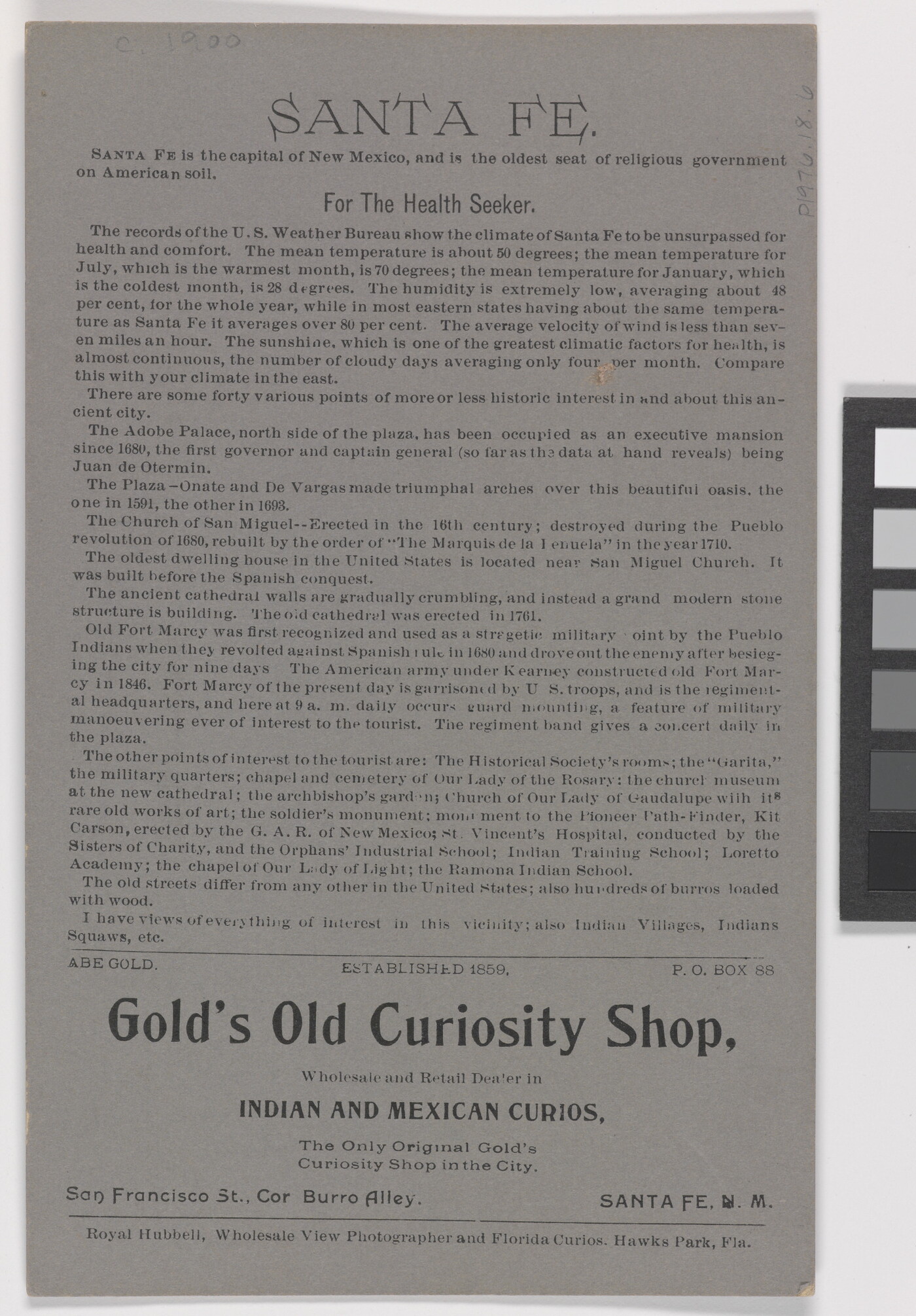 Old Curiosity Shop, Exterior, Sante Fe, New Mexico | Amon Carter