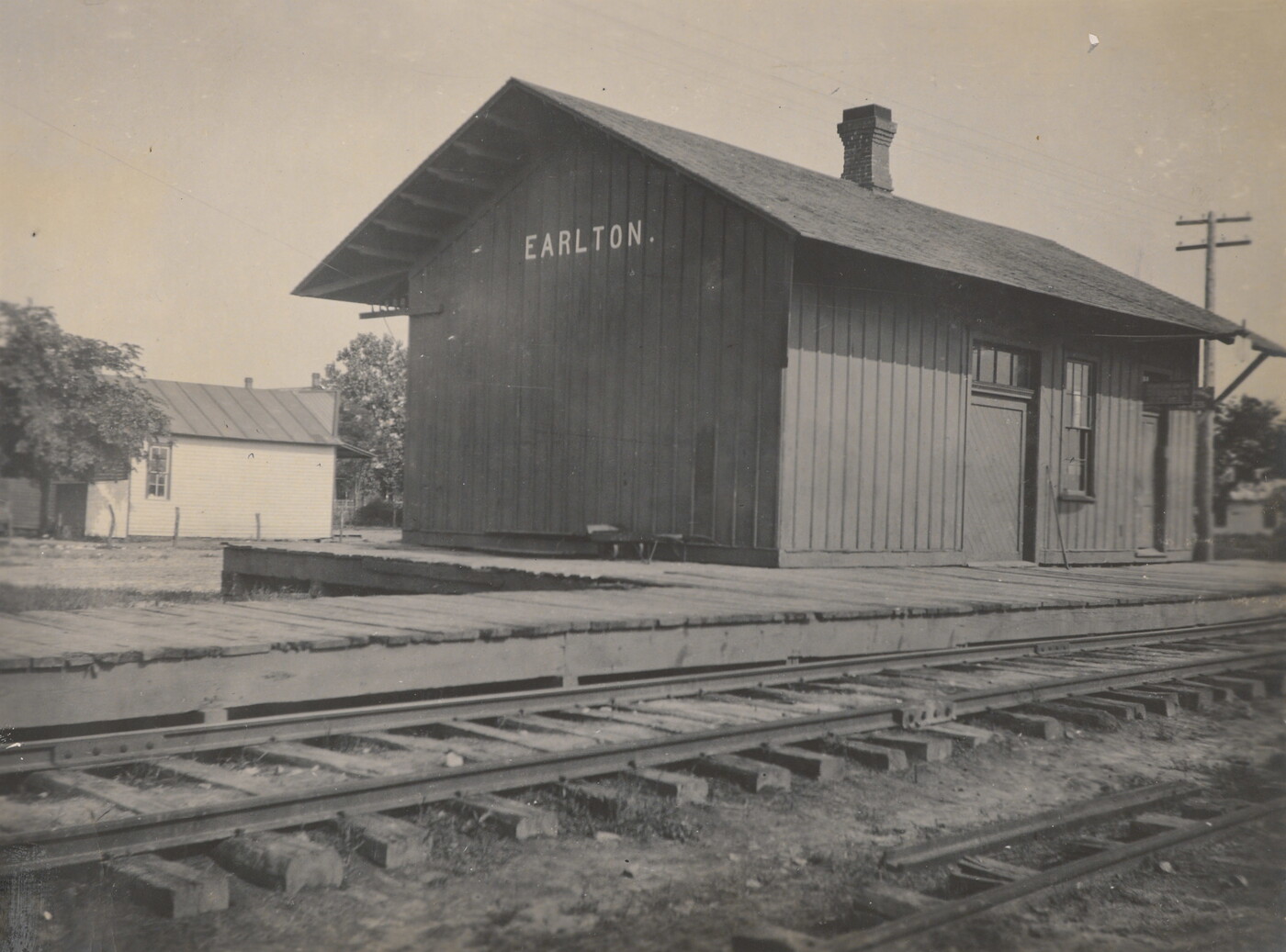 Depot and Old Store of H.L. Freeman Earlton, Kansas Amon Carter