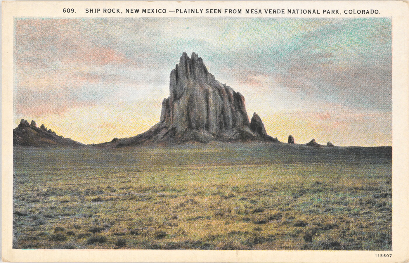 Ship Rock, New Mexico, Plainly Seen from Mesa Verde National Park