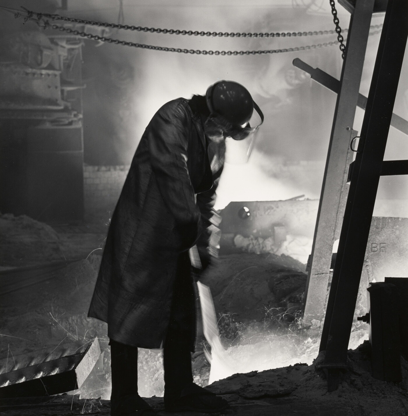 Puddler, Blast Furnace Cast House, Inland Steel, East Chicago, Indiana ...