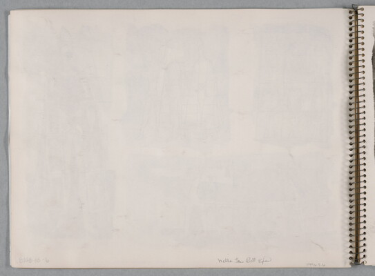 A group of four separate watercolor studies, two abstract and two depicting human figures, on a page of a bound sketchbook.