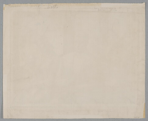 A black-and-white print of a Black man sitting in a street car next to a White woman and child with other White passengers in the background.