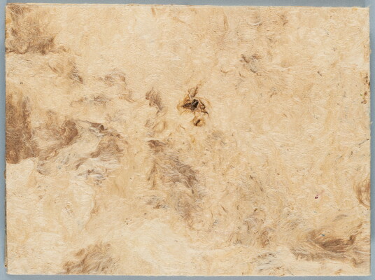Handmade paper in neutral colors.