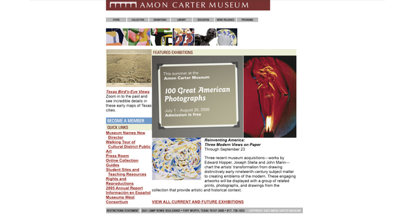 Screenshot of a website homepage.