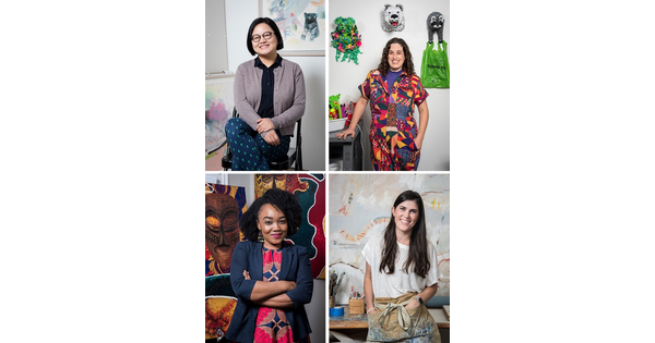 Four portraits of the 2022 Carter Community Artists.