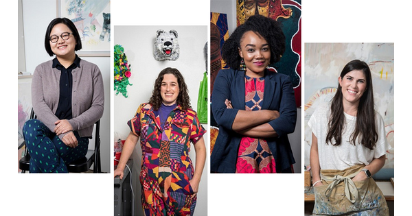 Four photo portraits of 2022 Carter Community Artists. 