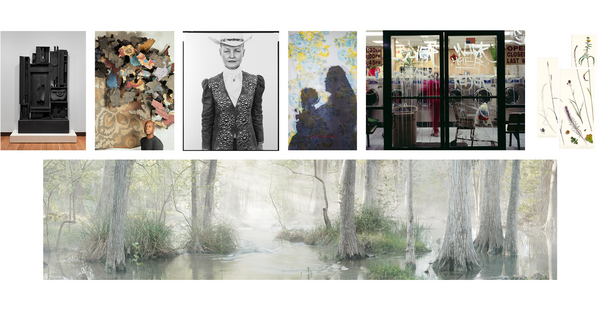 A selections of images from the 2023 exhibition announcement.