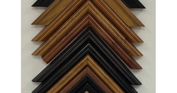 A close-up of a selection of frame samples in varying colors.