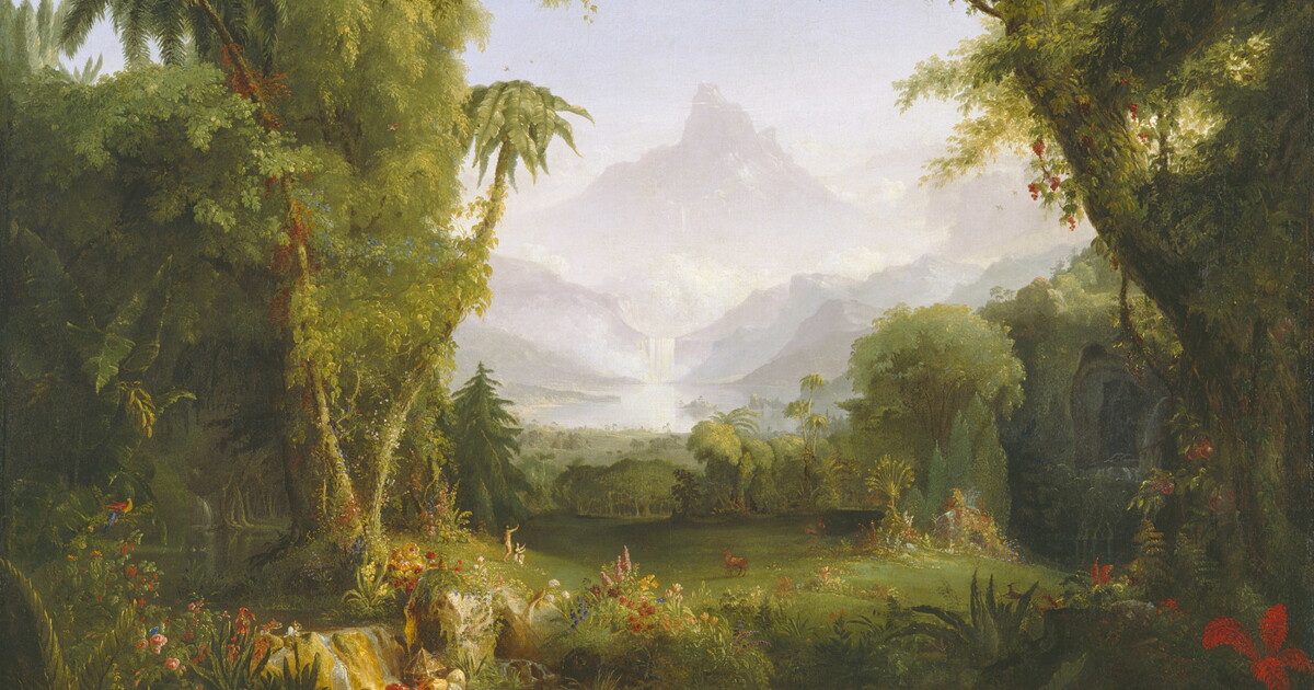 #7774 Guardess in Eden ～Preserved Eden～ The Garden of Eden | Amon Carter Museum of American Art