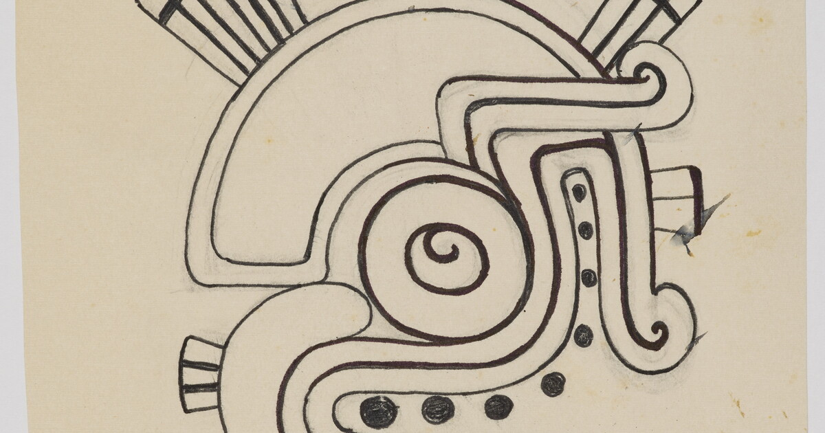 [Drawing of Aztec Design] | Amon Carter Museum of American Art
